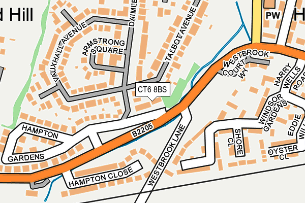 CT6 8BS map - OS OpenMap – Local (Ordnance Survey)