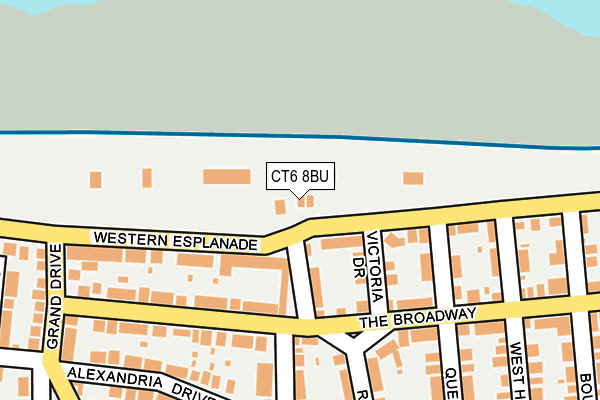 CT6 8BU map - OS OpenMap – Local (Ordnance Survey)