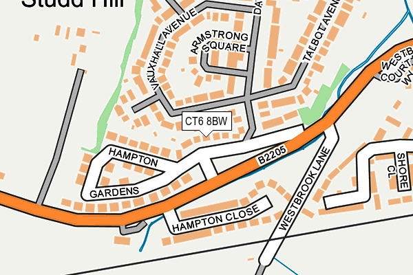 CT6 8BW map - OS OpenMap – Local (Ordnance Survey)