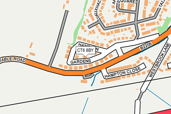 CT6 8BY map - OS OpenMap – Local (Ordnance Survey)