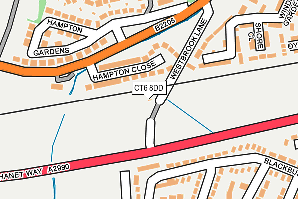 CT6 8DD map - OS OpenMap – Local (Ordnance Survey)