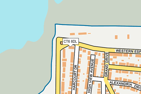 CT6 8DL map - OS OpenMap – Local (Ordnance Survey)