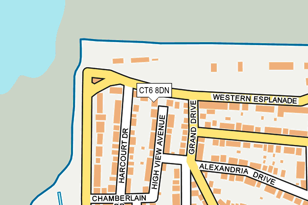 CT6 8DN map - OS OpenMap – Local (Ordnance Survey)