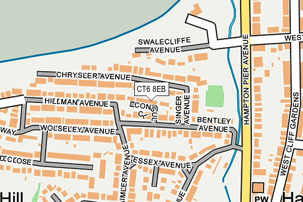 CT6 8EB map - OS OpenMap – Local (Ordnance Survey)