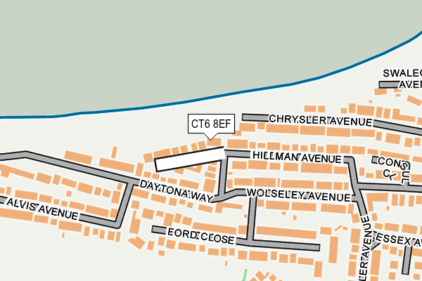 CT6 8EF map - OS OpenMap – Local (Ordnance Survey)