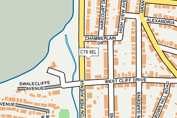 CT6 8EL map - OS OpenMap – Local (Ordnance Survey)
