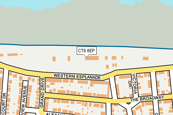 CT6 8EP map - OS OpenMap – Local (Ordnance Survey)