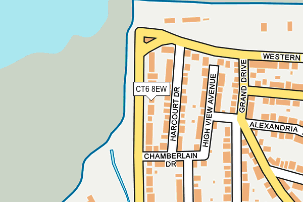 CT6 8EW map - OS OpenMap – Local (Ordnance Survey)