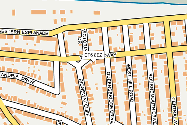 CT6 8EZ map - OS OpenMap – Local (Ordnance Survey)