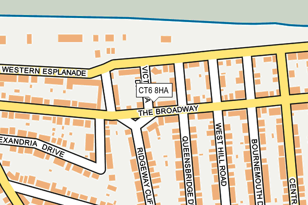 CT6 8HA map - OS OpenMap – Local (Ordnance Survey)