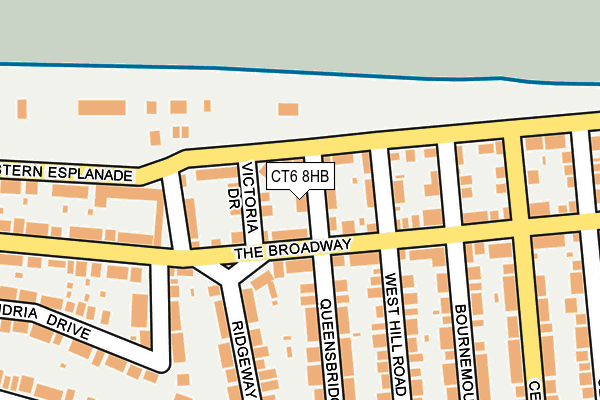 CT6 8HB map - OS OpenMap – Local (Ordnance Survey)