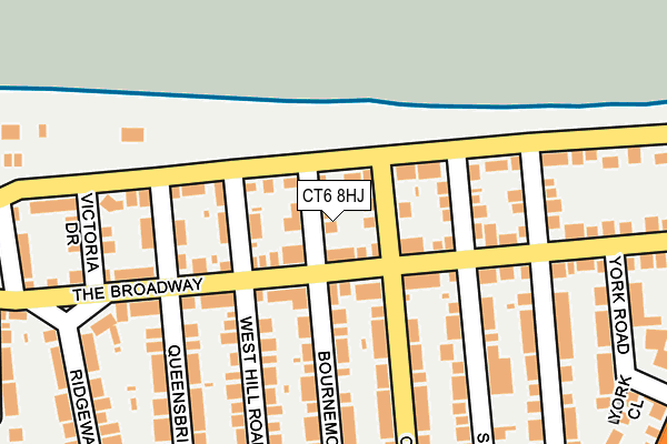 CT6 8HJ map - OS OpenMap – Local (Ordnance Survey)