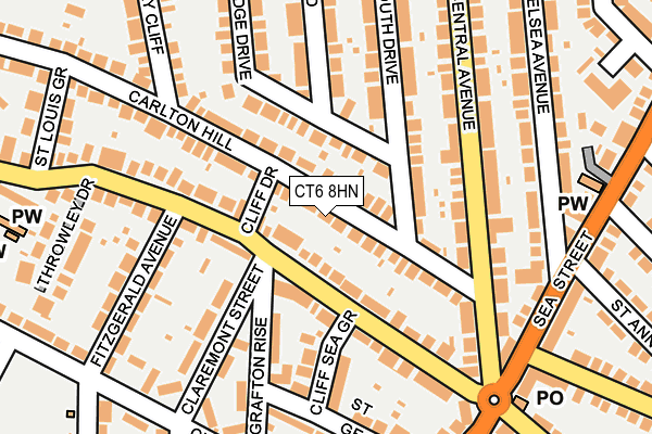 CT6 8HN map - OS OpenMap – Local (Ordnance Survey)