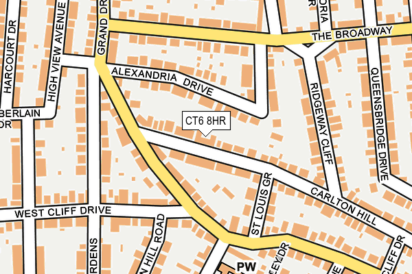 CT6 8HR map - OS OpenMap – Local (Ordnance Survey)