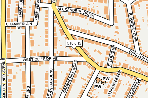 CT6 8HS map - OS OpenMap – Local (Ordnance Survey)