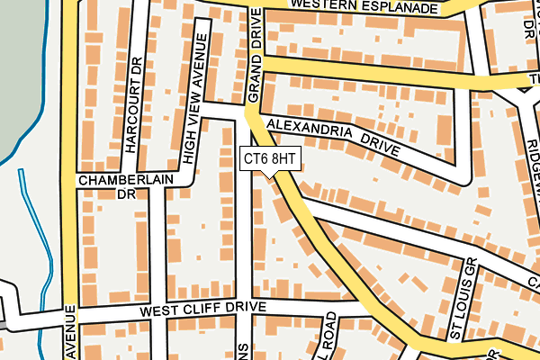 CT6 8HT map - OS OpenMap – Local (Ordnance Survey)