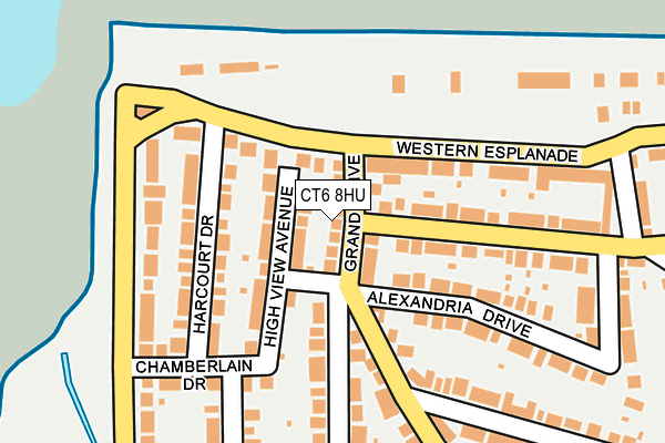 CT6 8HU map - OS OpenMap – Local (Ordnance Survey)