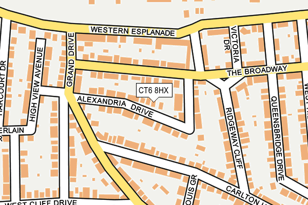 CT6 8HX map - OS OpenMap – Local (Ordnance Survey)