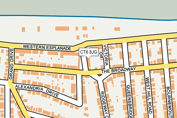 CT6 8JG map - OS OpenMap – Local (Ordnance Survey)