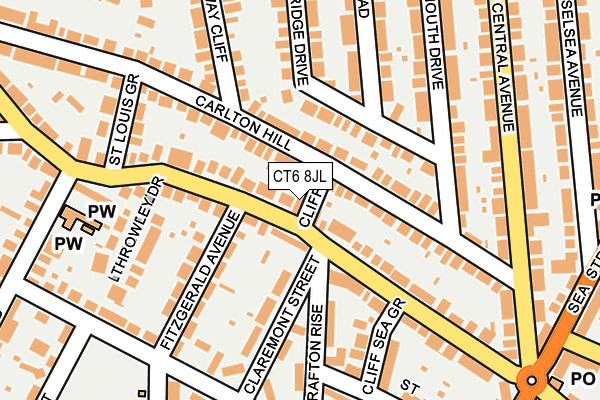 CT6 8JL map - OS OpenMap – Local (Ordnance Survey)