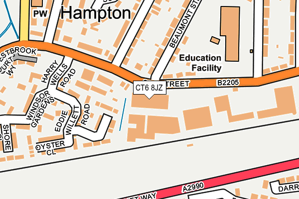 Map of BAMFORD AND STEELE LIMITED at local scale