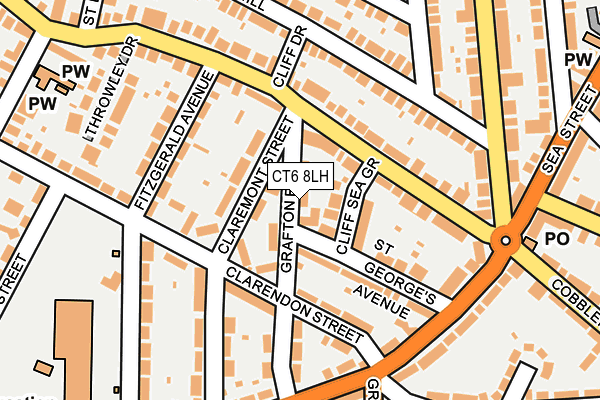 CT6 8LH map - OS OpenMap – Local (Ordnance Survey)