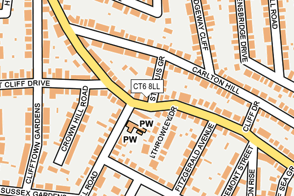 CT6 8LL map - OS OpenMap – Local (Ordnance Survey)