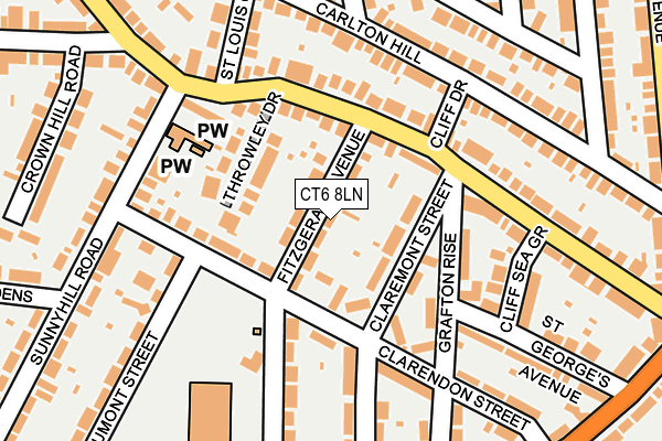 CT6 8LN map - OS OpenMap – Local (Ordnance Survey)