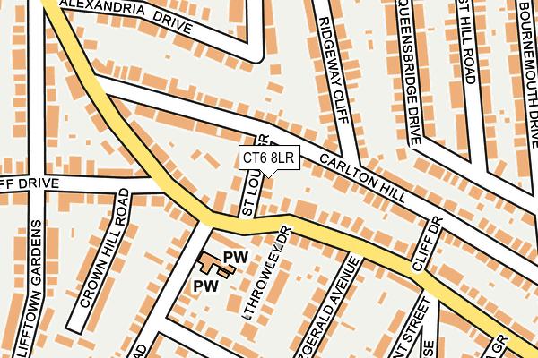 CT6 8LR map - OS OpenMap – Local (Ordnance Survey)