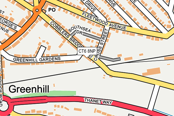 CT6 8NP map - OS OpenMap – Local (Ordnance Survey)