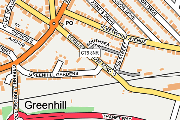 CT6 8NR map - OS OpenMap – Local (Ordnance Survey)