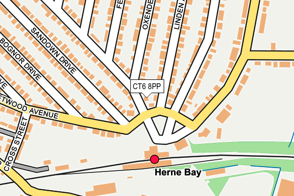 CT6 8PP map - OS OpenMap – Local (Ordnance Survey)