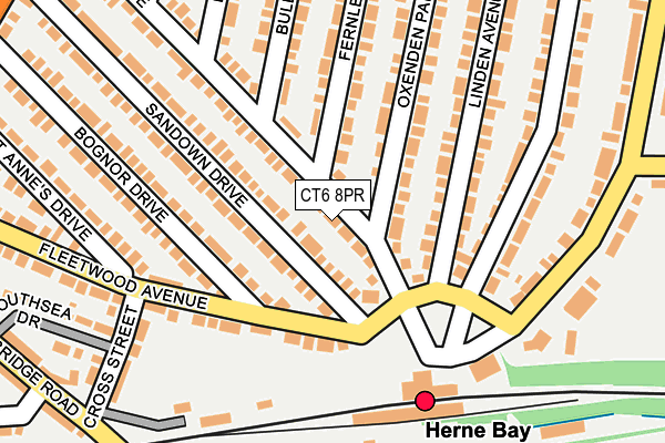 CT6 8PR map - OS OpenMap – Local (Ordnance Survey)