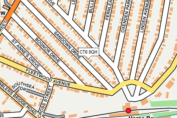 CT6 8QH map - OS OpenMap – Local (Ordnance Survey)