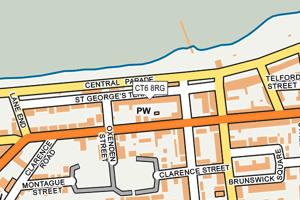 CT6 8RG map - OS OpenMap – Local (Ordnance Survey)