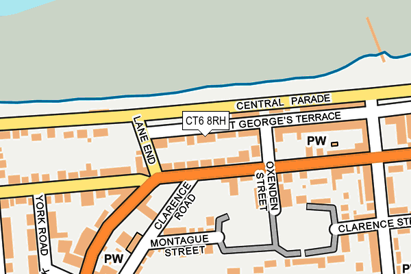 CT6 8RH map - OS OpenMap – Local (Ordnance Survey)