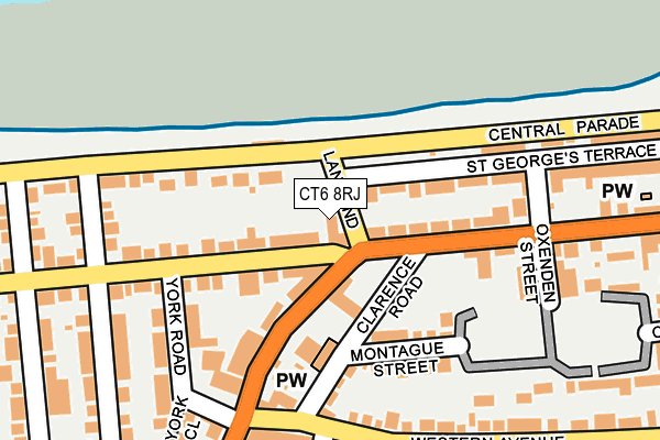 CT6 8RJ map - OS OpenMap – Local (Ordnance Survey)