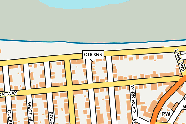 CT6 8RN map - OS OpenMap – Local (Ordnance Survey)