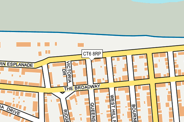 CT6 8RP map - OS OpenMap – Local (Ordnance Survey)