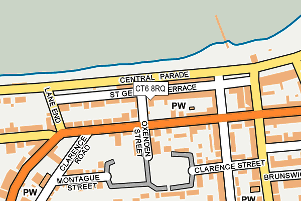 CT6 8RQ map - OS OpenMap – Local (Ordnance Survey)