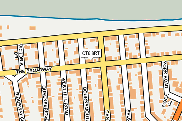 CT6 8RT map - OS OpenMap – Local (Ordnance Survey)