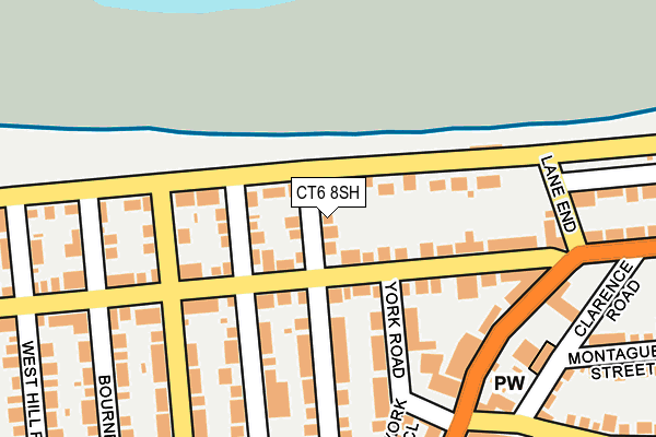 CT6 8SH map - OS OpenMap – Local (Ordnance Survey)