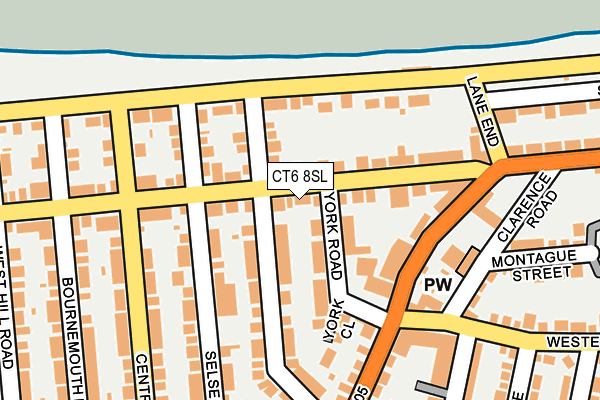 CT6 8SL map - OS OpenMap – Local (Ordnance Survey)