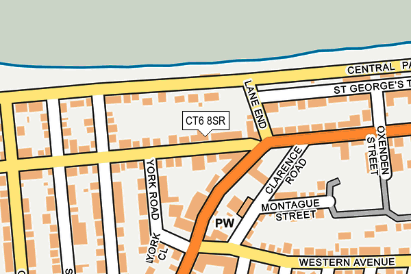 CT6 8SR map - OS OpenMap – Local (Ordnance Survey)