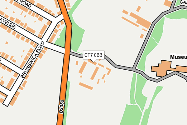 CT7 0BB map - OS OpenMap – Local (Ordnance Survey)