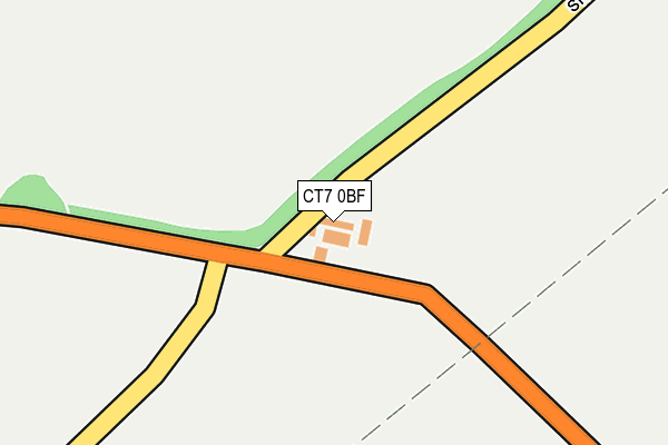 CT7 0BF map - OS OpenMap – Local (Ordnance Survey)