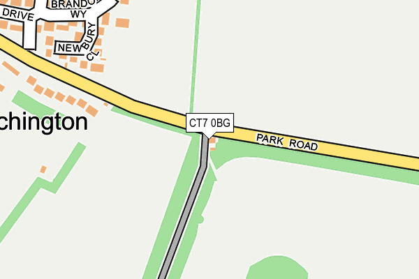 CT7 0BG map - OS OpenMap – Local (Ordnance Survey)