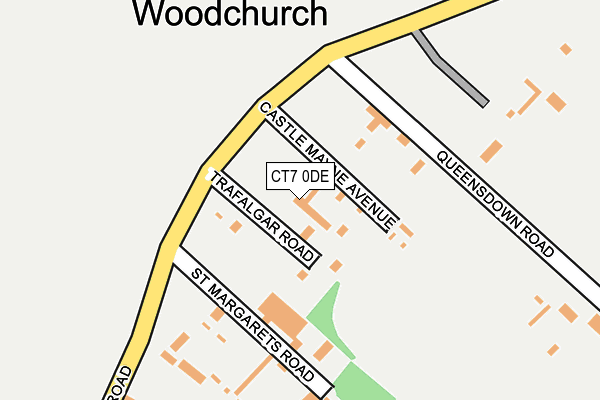 CT7 0DE map - OS OpenMap – Local (Ordnance Survey)