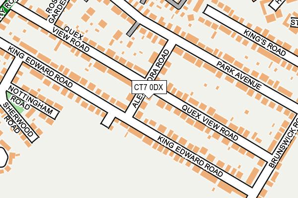 CT7 0DX map - OS OpenMap – Local (Ordnance Survey)