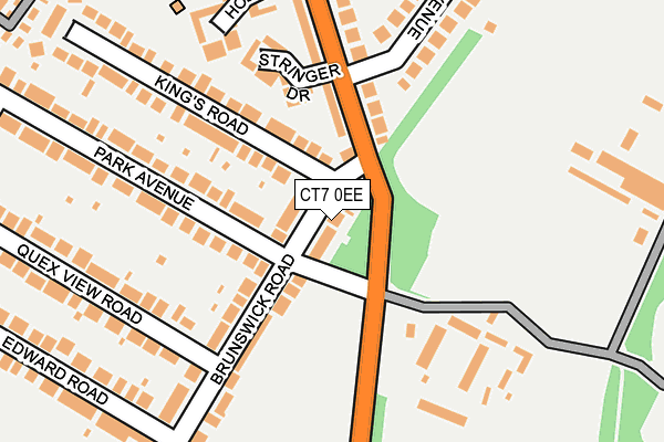 CT7 0EE map - OS OpenMap – Local (Ordnance Survey)